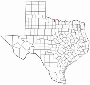 Location of Pleasant Valley, Texas