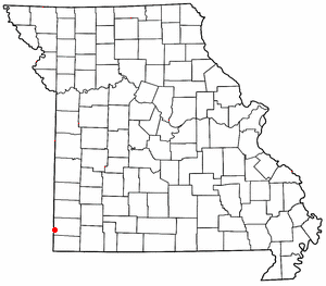 Location of Seneca, Missouri