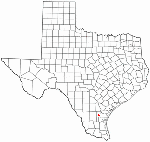 Location of Alice, Texas