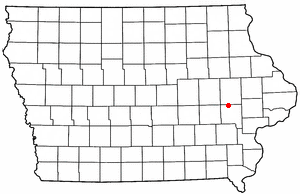 Location of Shueyville, Iowa