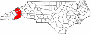 Counties within the North Carolina Region B Council of Governments