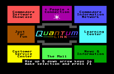 Quantum Link main menu