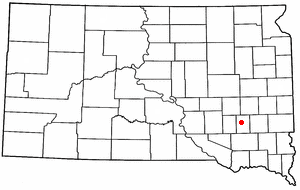 Location of Fulton, South Dakota