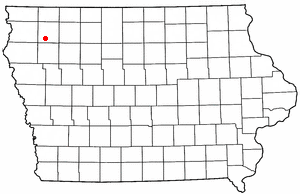 Location of Paullina, Iowa