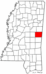 Image:Map of Mississippi highlighting Kemper County.png