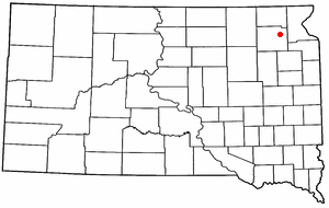 Location of Grenville, South Dakota
