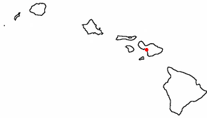 Location of Kihei, Hawaii