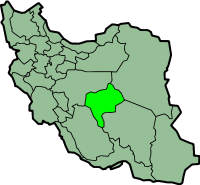 Map showing Yazd in Iran