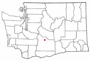 Location of Tieton, Washington