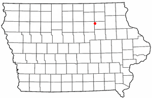 Location of Plainfield, Iowa
