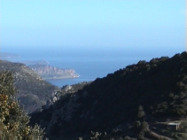 Monemvasia can be seen in the background