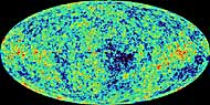 WMAP image of background cosmic radiation