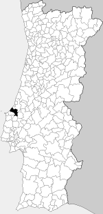 Location of the  () of Caldas da Rainha in Portugal
