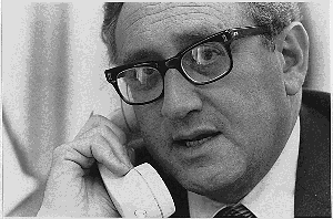 Kissinger is updated on the latest situation in  on , , one day before its government falls.