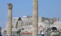 The Acropolis of Athens, seen from the  to the south-east