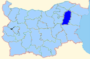 Shumen region shown within Bulgaria