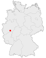 Map of Germany. Position of Nmbrecht