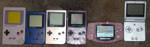 The various generations of Game Boy