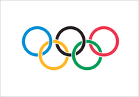 The five Olympic rings were designed in 1913, adopted in 1914 and debuted at the Games at .