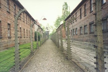 Auschwitz I concentration camp in 2001