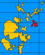 Stronsay shown within Orkney Islands