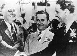 FDR, Gov. Allred of Texas & LBJ