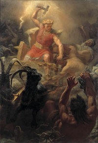 , god of thunder, one of the major figures in .