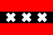 Flag of the city of Amsterdam.