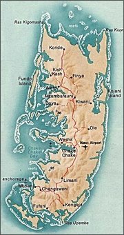 Map of Pemba Island