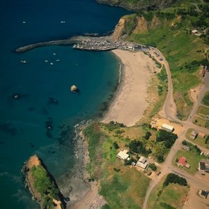 Aerial view of Port Orford