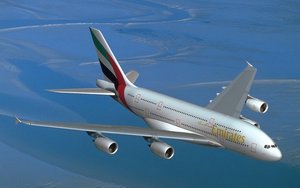 Mock-up picture in Emirates colours