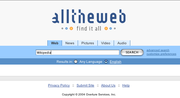Screenshot of AlltheWeb