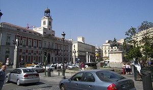 The Puerta del Sol square, in the heart of the city