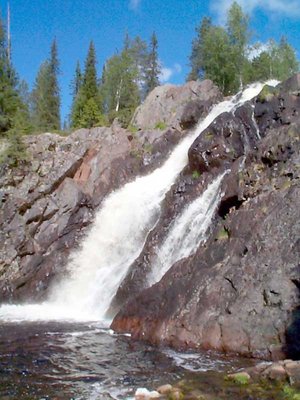 With its drop of 24 meters Hepokngs is the highest waterfall in Finland.