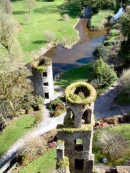 View from the top of an Irish castle