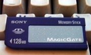 128 MB Memory Stick with MagicGate support