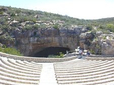 The natural entrance to Carlsbad Cavern lies just beyond the bat amphitheater.