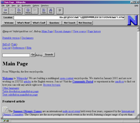 Netscape Navigator 1.0N (1994), under Windows 2000