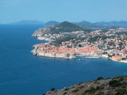 A view of Dubrovnik from the south
