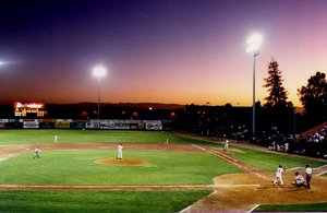 A Class 'A' California League game in San Jose, California (1994)