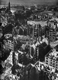 79% of all dwellings in the city were either destroyed totally or were damaged, with the inner-city buildings faring the worst; the center became a sea of ruins.