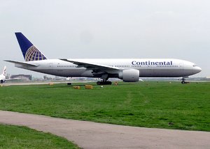 Continental Airlines Boeing 777