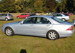 A Mercedes-Benz S-Class (model year 2000 or later)