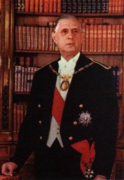 ,  (1958-1969), wearing the  as grand-master of the order.