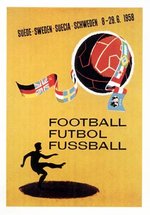 1958 Football World Cup poster