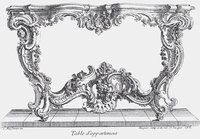 Design for a table by Juste-Aurèle Meissonnier, Paris ca 1730