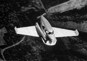 Norman Bel Geddes flying car design (concept model), 1945