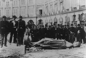 Destruction of the Vendôme Column during the Paris Commune