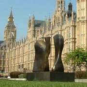 Knife Edge - Two Piece. 1962, sited opposite the Houses of Parliament, Westminster, London