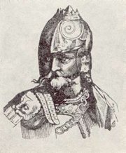 Gediminas, duke of Lithuania - engraving of XVII ct.